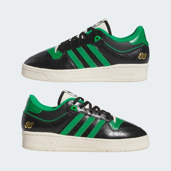 Adidas Rivalry 86 Low Core Black Green Cream White IE7160