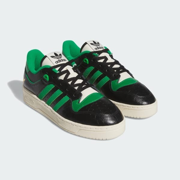 Adidas Rivalry 86 Low Core Black Green Cream White IE7160