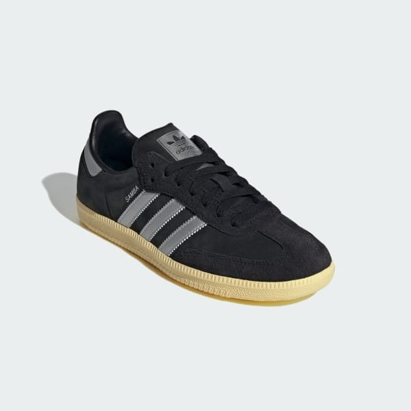 Adidas Samba OG Core Black Matte Silver Almost Yellow IE8128