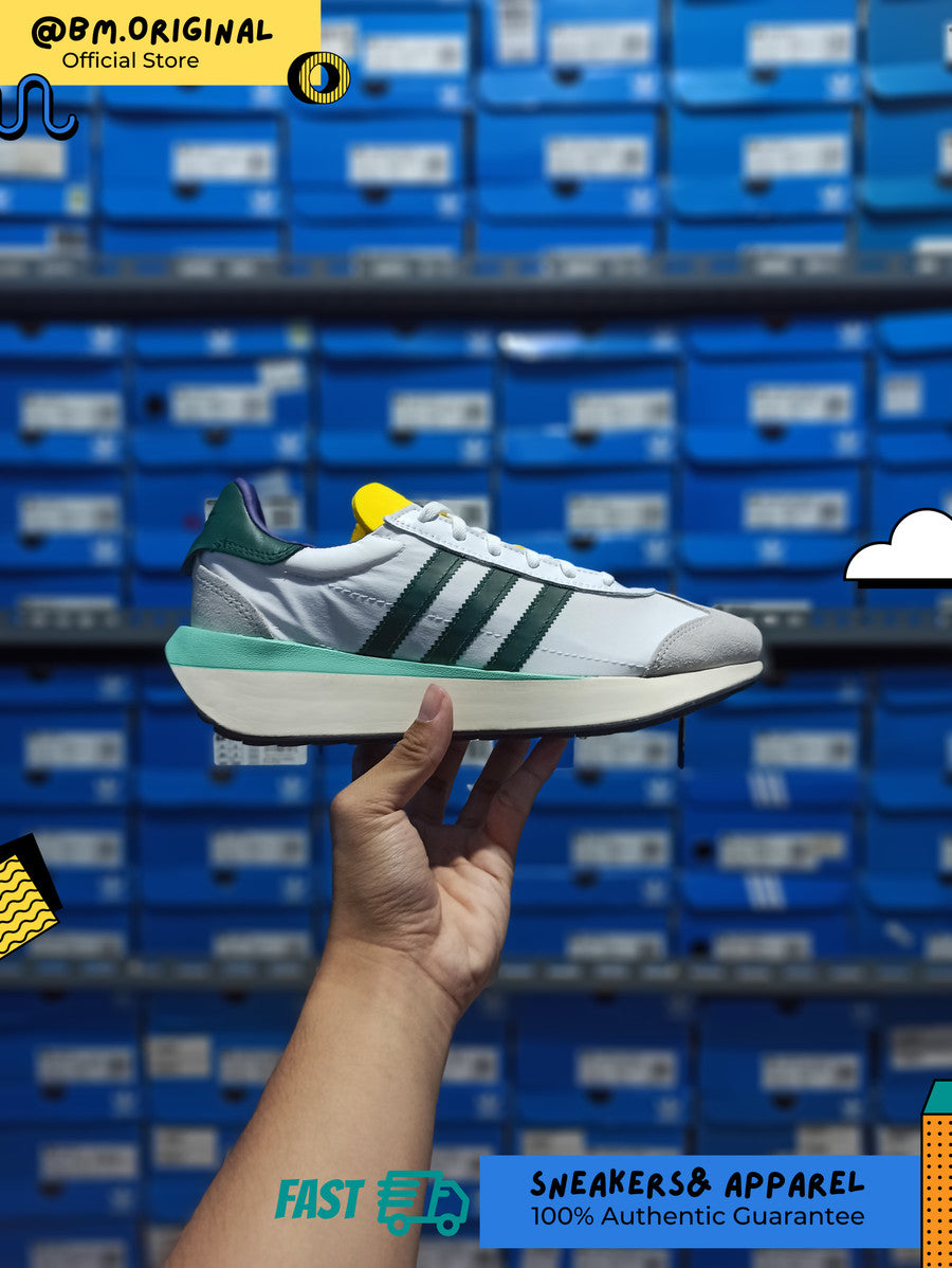 Adidas Country XLG Cloud White Collegiate Green Yellow IF8118