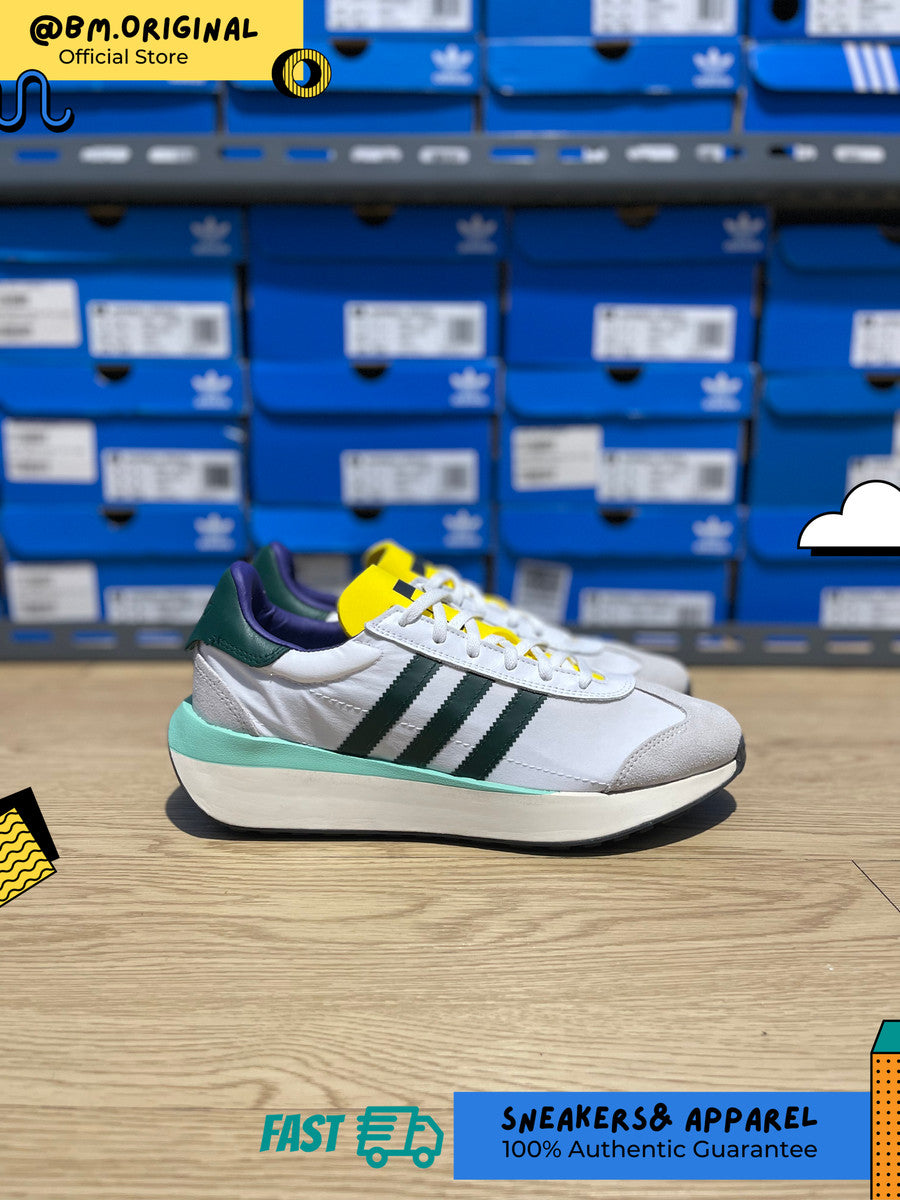 Adidas Country XLG Cloud White Collegiate Green Yellow IF8118