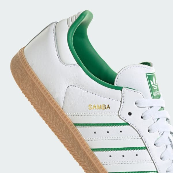 Adidas Samba OG Cloud White Crystal White Green JI2044