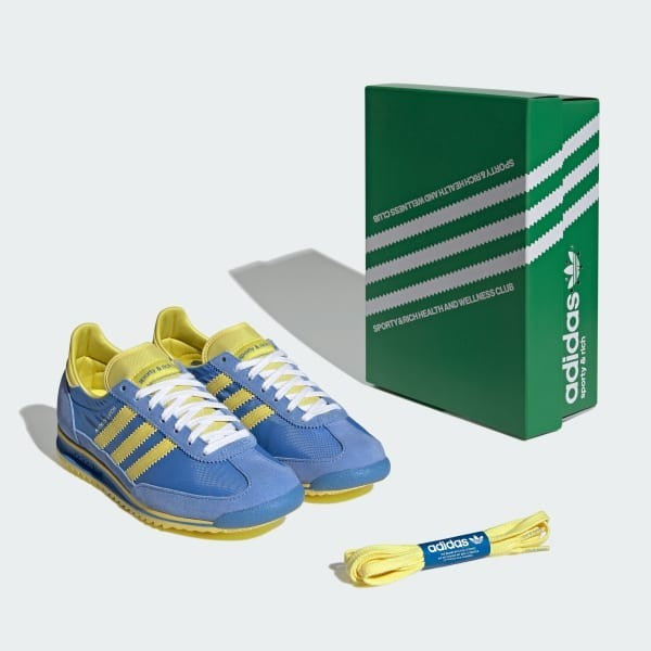 Adidas SL 72 OG x Sporty & Rich Real Blue Light Yellow Cloud White JH6701