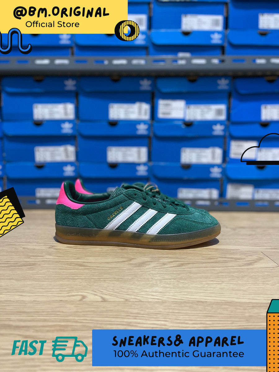 Adidas Gazelle Indoor Collegiate Green White Lucid Pink IG5929