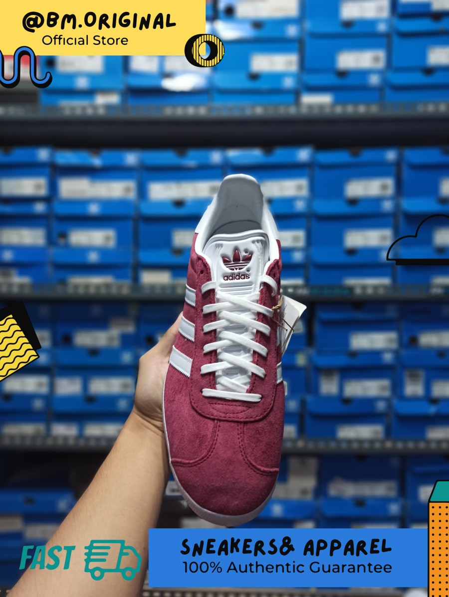 Adidas Gazelle Collegiate Burgundy White ORIGINAL B41645