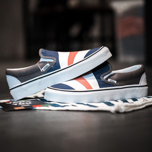 Vans Slip On Custome Made For You Blue / White / Spice Orange ORIGINAL