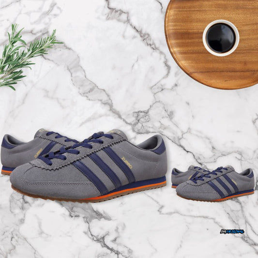 Adidas Zurro Grey Deep Ink Navy Orange EXCLUSIVE ORIGINAL