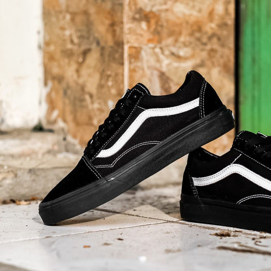 Vans Oldskool Suede/Canvas Black Black / True White ORIGINAL