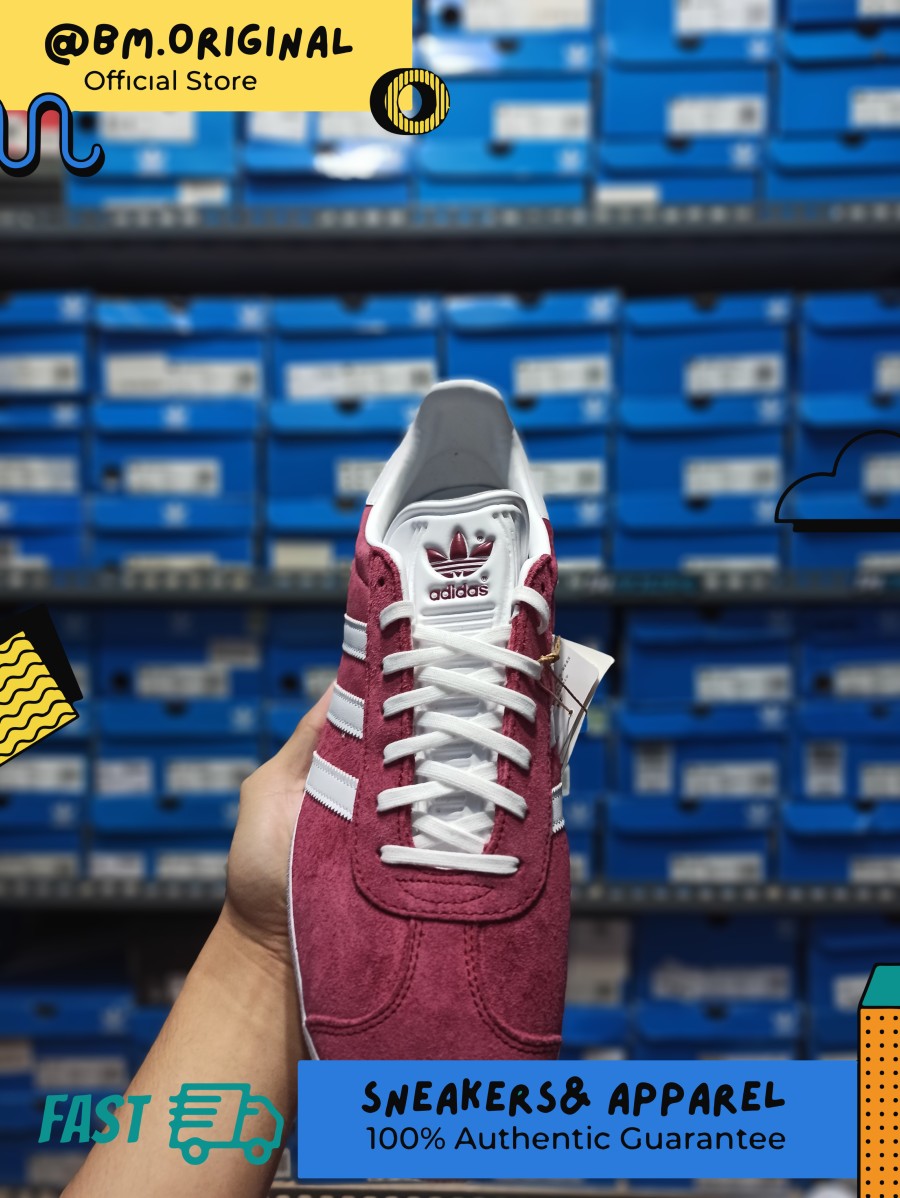 Adidas Gazelle Collegiate Burgundy White ORIGINAL B41645