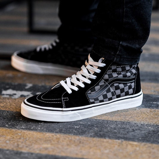 Vans Sk8 Hi Checkerboard Black / Pewter ORIGINAL