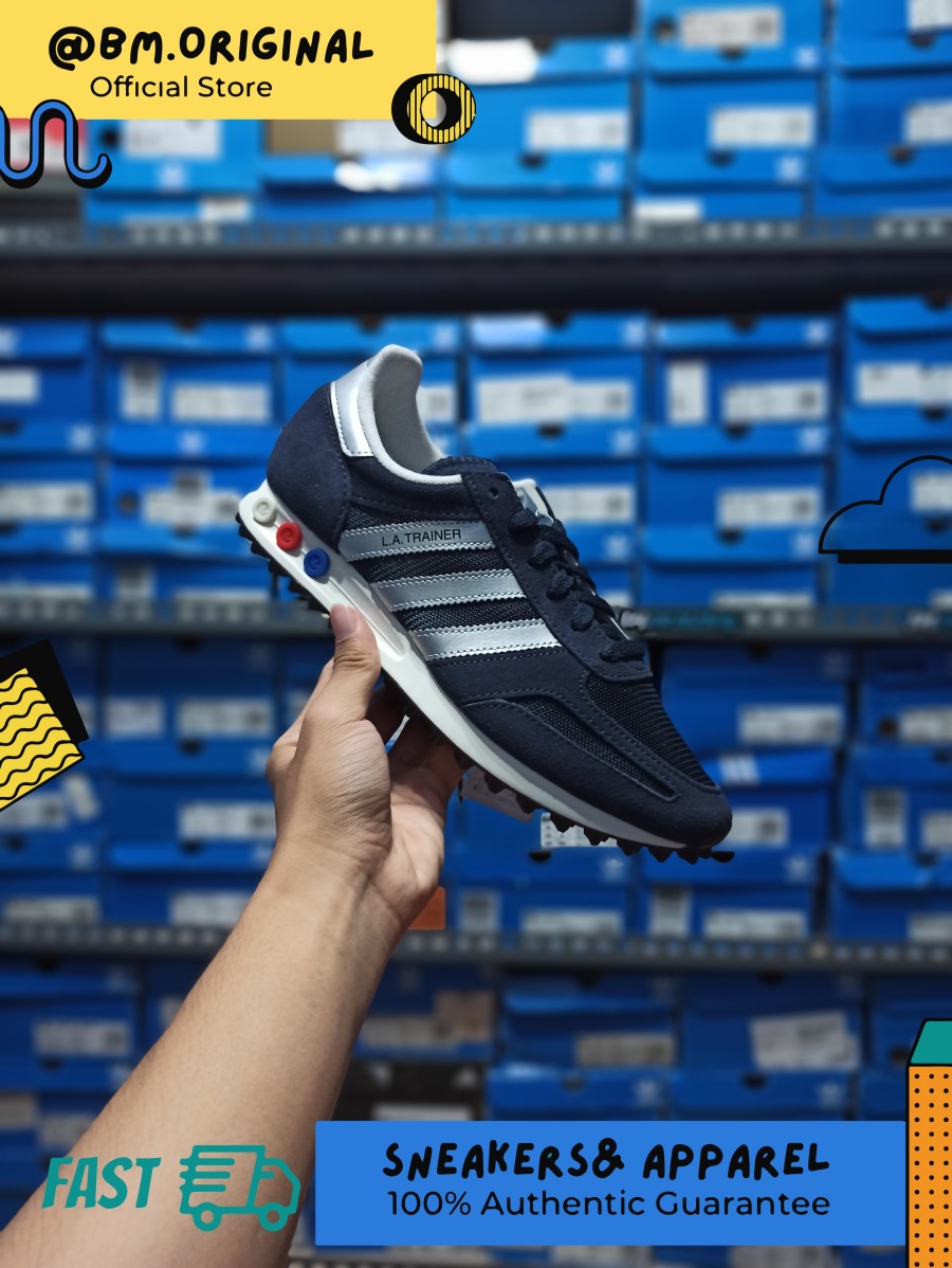 Adidas LA Trainer Legend Ink Matte Silver Navy ORIGINAL BY9323