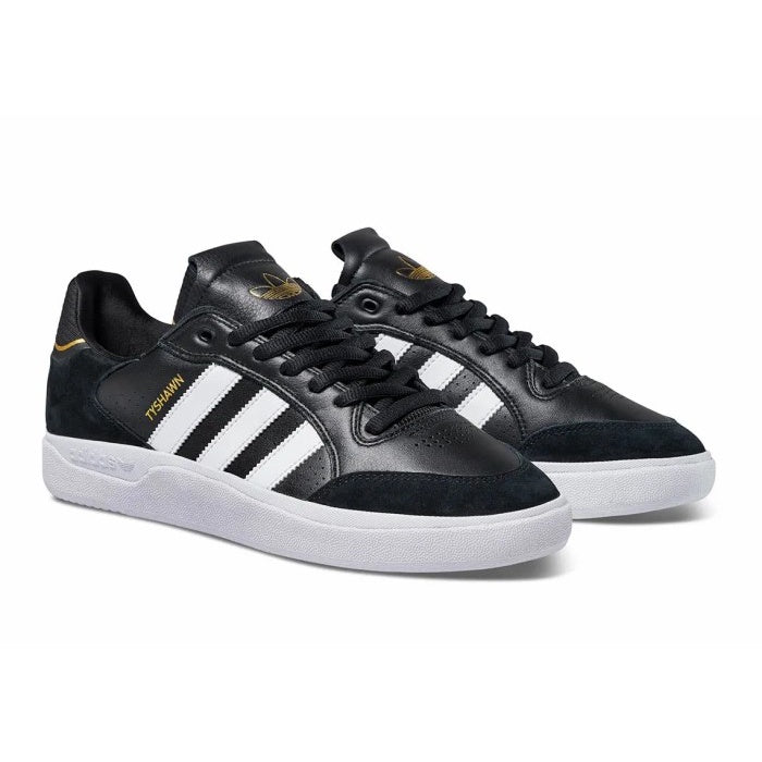 Adidas Tyshawn Low Core Black White Gold Metallic ORIGINAL GW4891