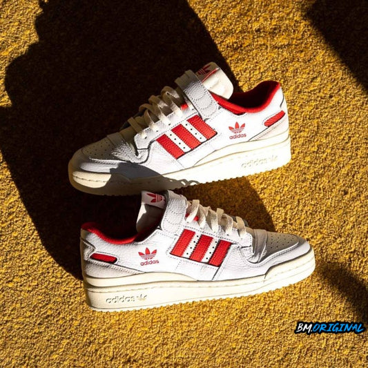 Adidas Forum 84 Low Cloud White Vivid Red Indonesia ORIGINAL GY5848