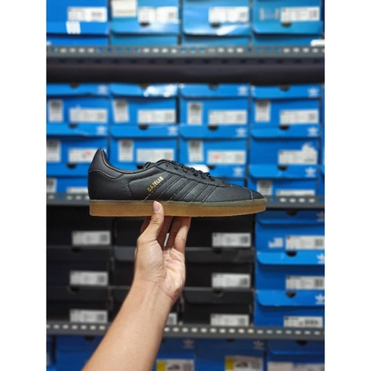 Adidas Gazelle Leather Full Black Gumsole ORIGINAL BD7480