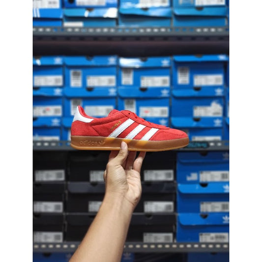 Adidas Gazelle Indoor Red White Burgundy ORIGINAL EE5731