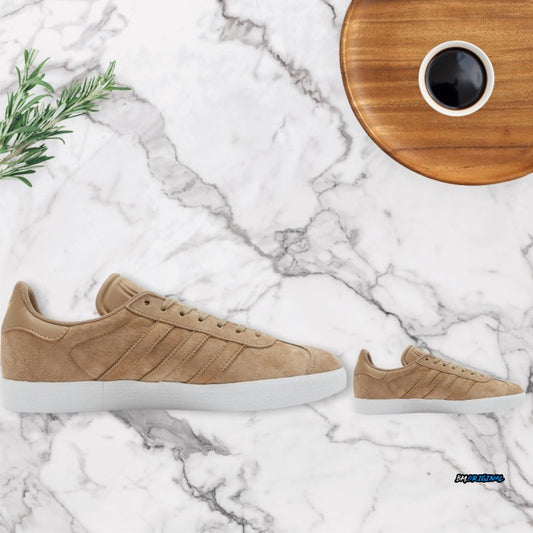 Adidas Gazelle OG Tan Whitesole Gold Metallic ORIGINAL