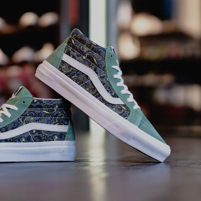 Vans Sk8 Mid Reissue Paisley Hedge Green