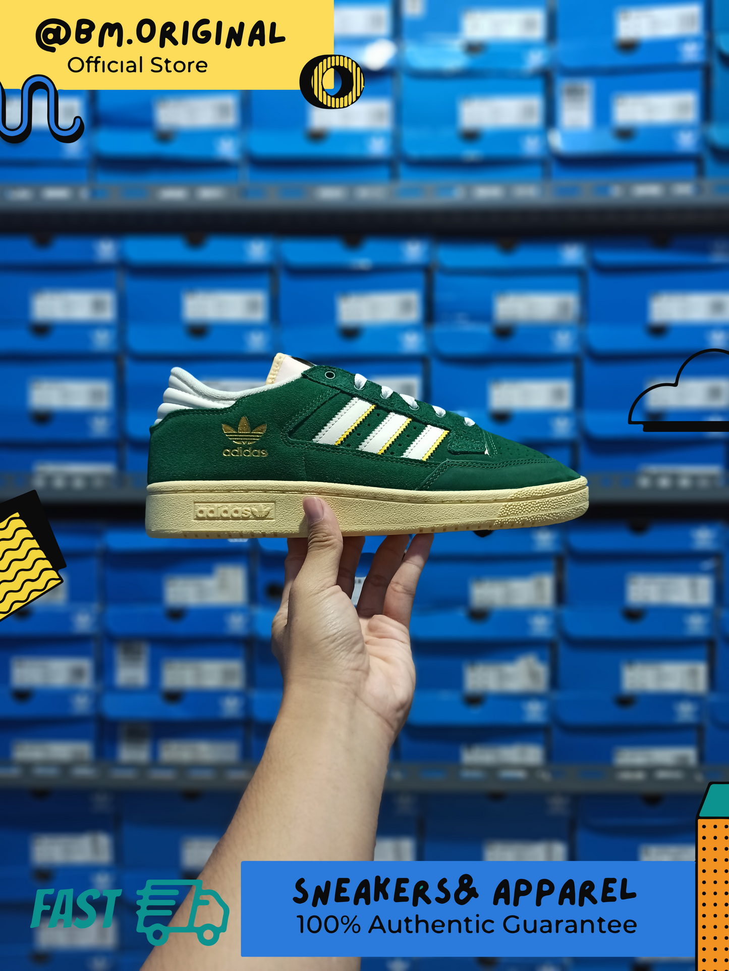 Adidas Centennial 85 Low College Green Cream FZ5880