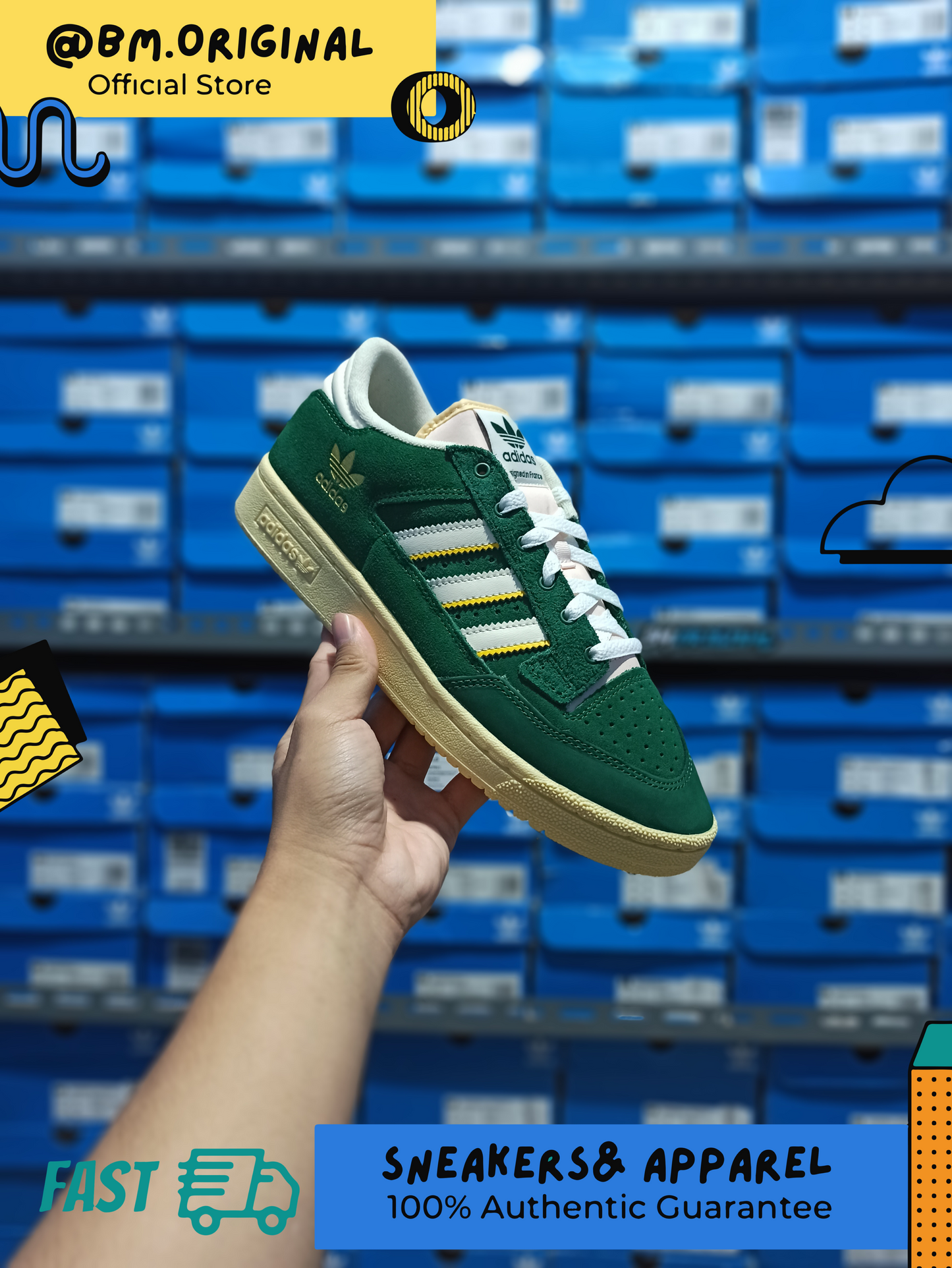 Adidas Centennial 85 Low College Green Cream FZ5880