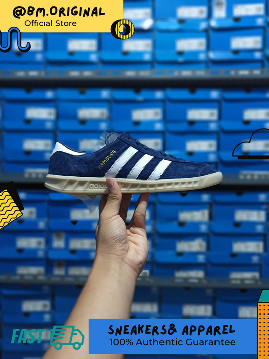 Adidas Hamburg Navy White Gumsole ORIGINAL EF5788