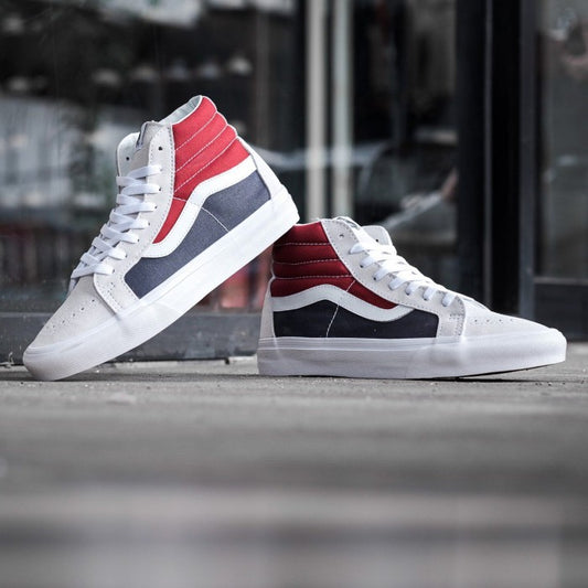 Vans Sk8 Hi Retro Block White Red Dark Navy PEPSI ORIGINAL