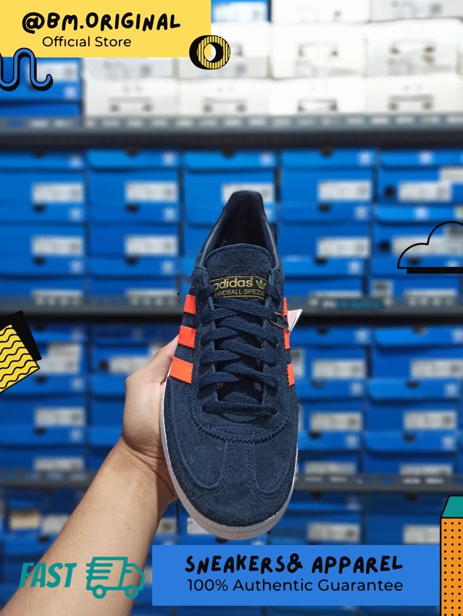 Adidas Spezial Deep Ink Navy Orange White Exclusive ORIGINAL