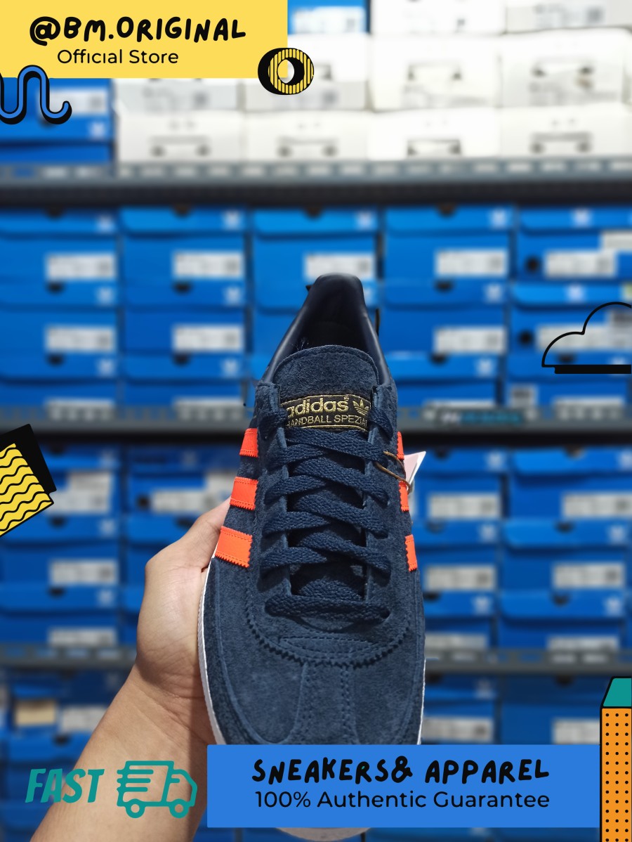 Adidas Spezial Deep Ink Navy Orange White Exclusive ORIGINAL