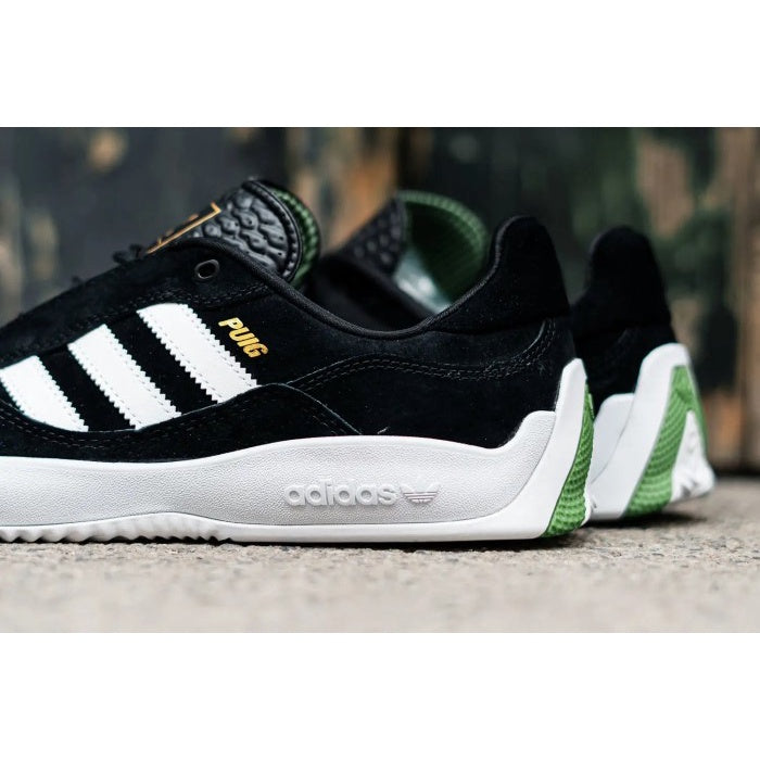 Adidas Puig Core Black White Vivid Green ORIGINAL FY7772