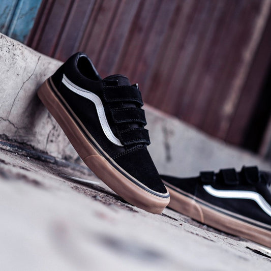 Vans Oldskool Velcro Classic Black / Gum ORIGINAL