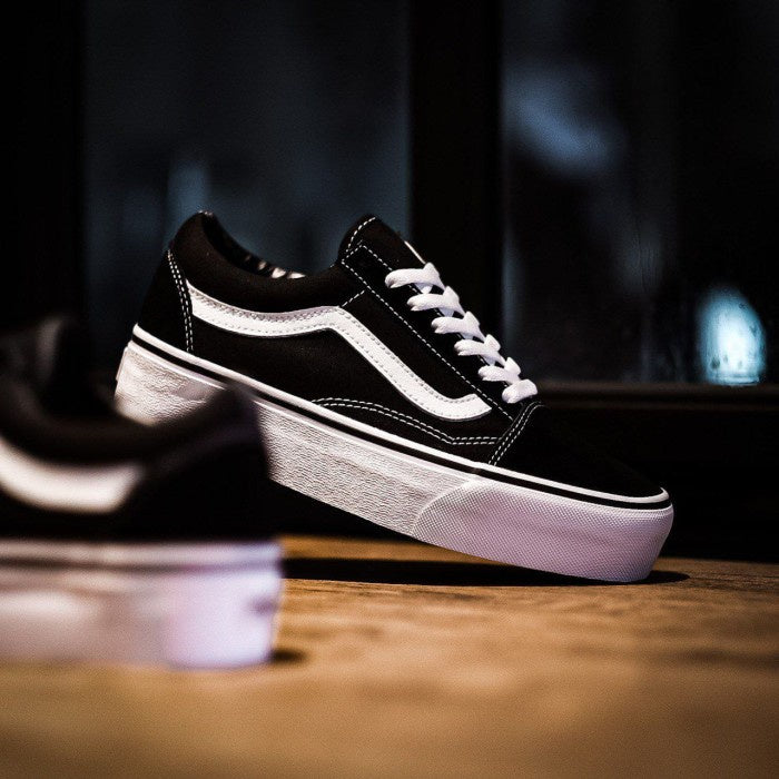 Vans Oldskool Black White Platform Original