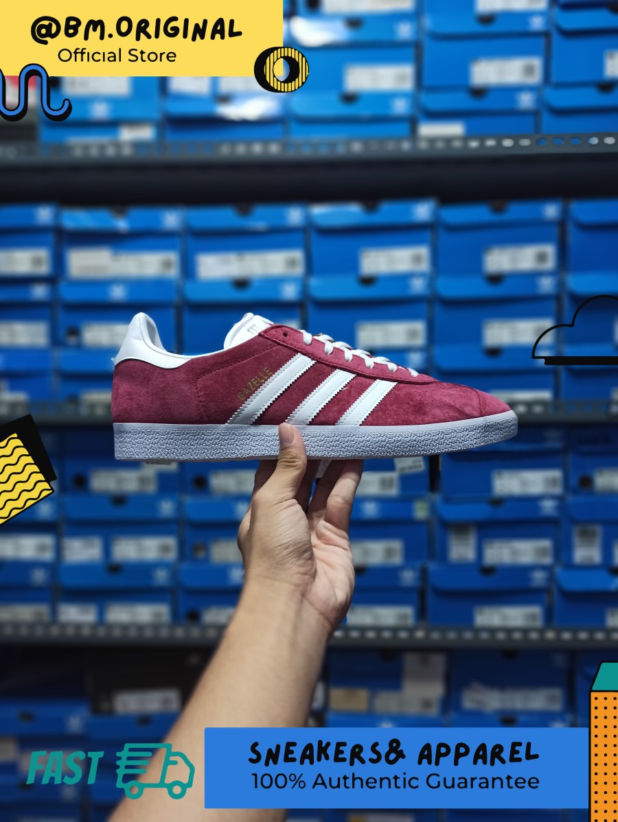 Adidas Gazelle Collegiate Burgundy White ORIGINAL B41645