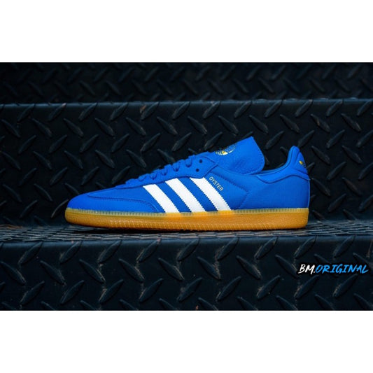 Adidas Samba x Oyster Holdings Blue White Gumsole ORIGINAL F35093