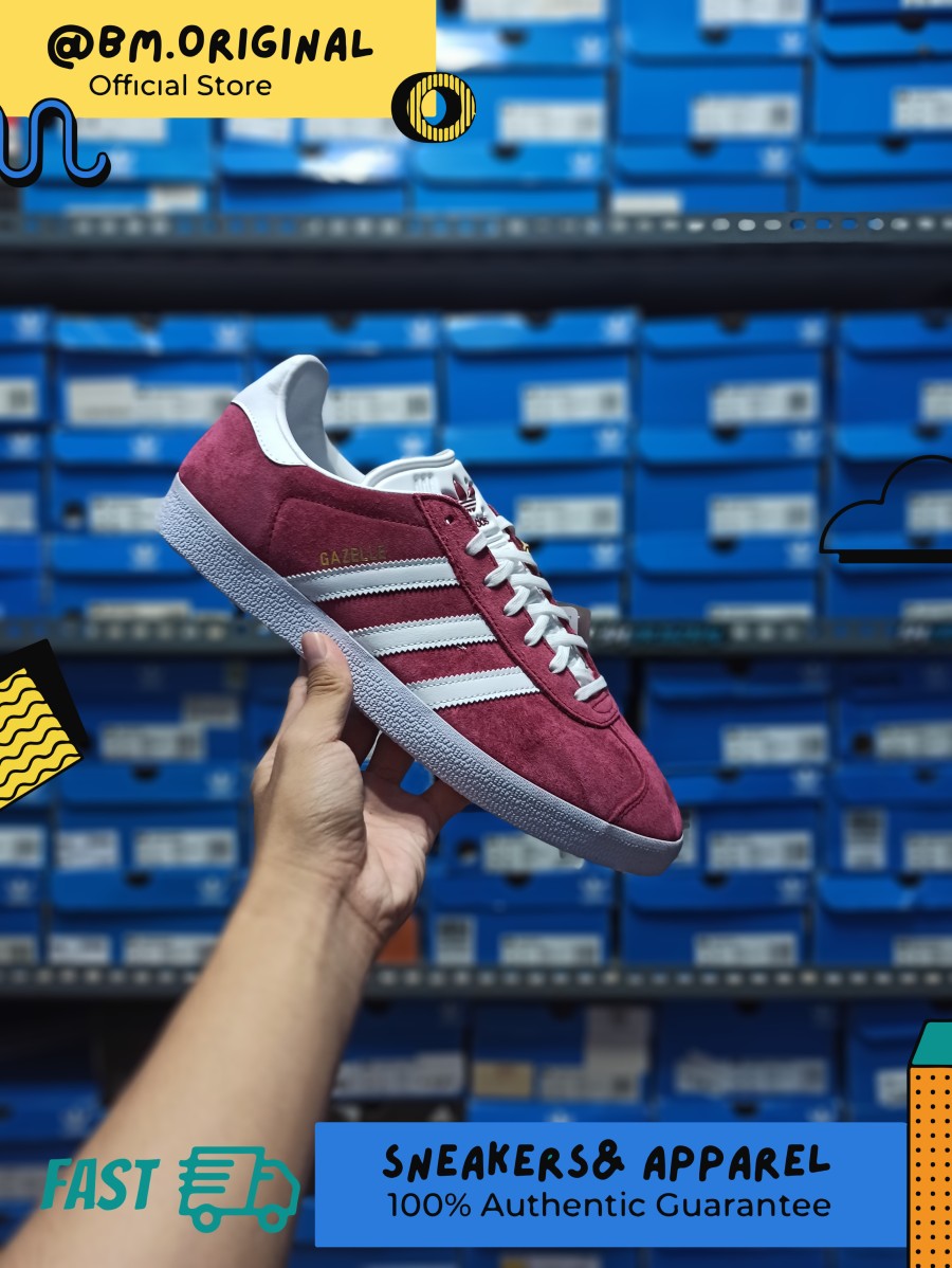 Adidas Gazelle Collegiate Burgundy White ORIGINAL B41645