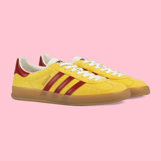 Adidas Gucci Gazelle Indoor Yellow Red Exclusive 707848 9STU0