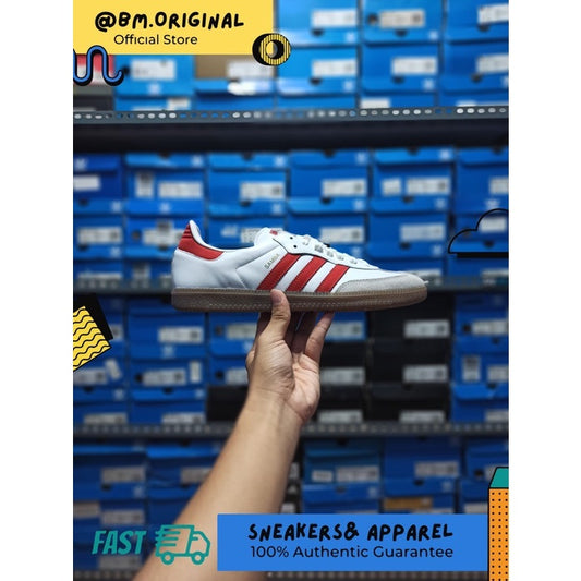 Adidas Samba White Red CW Indonesia ORIGINAL B44628