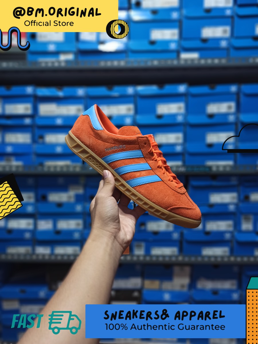 Adidas hamburg orange cheap and blue