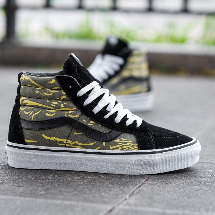 Vans Sk8 Hi Dessert Camo Black Green