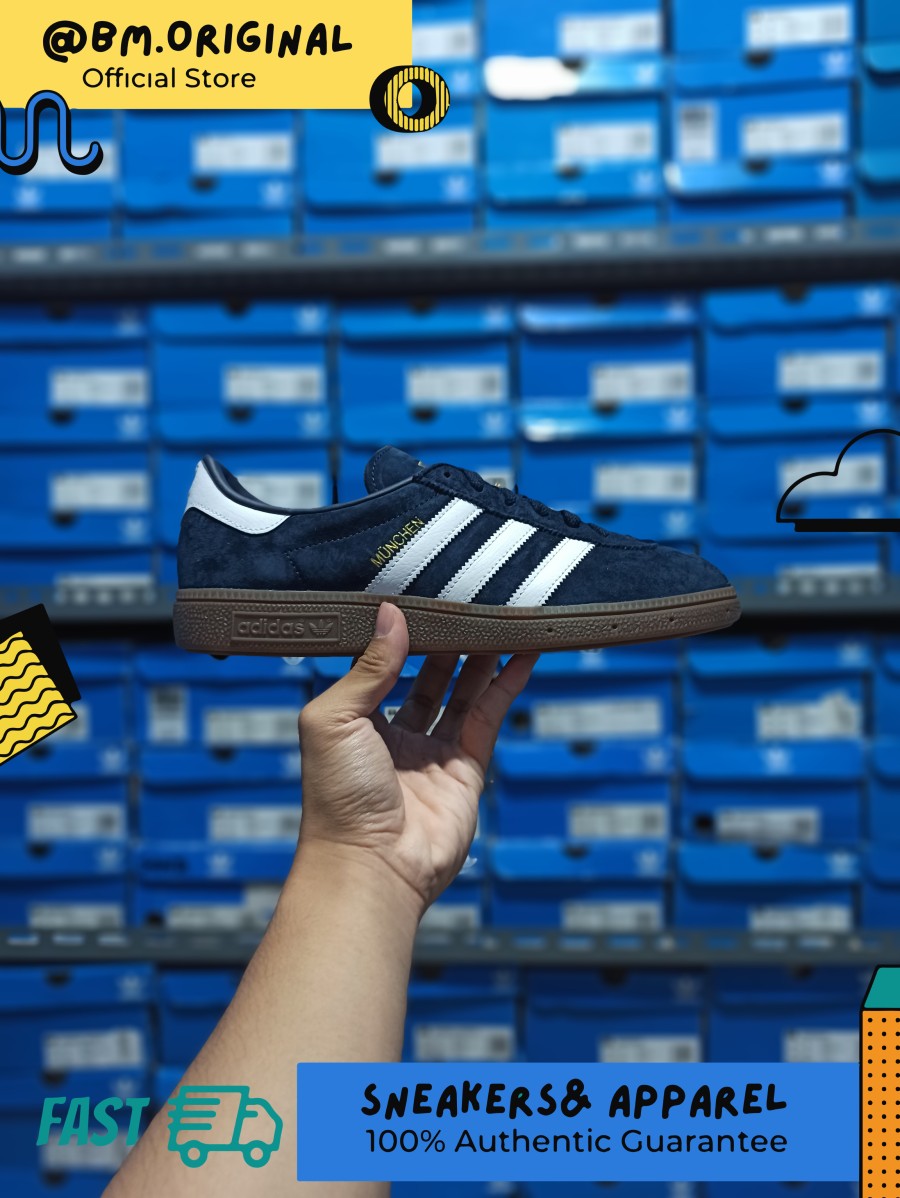 Adidas Munchen Navy Gold Metallic ORIGINAL GX8658 – BM STORE ORIGINAL ...