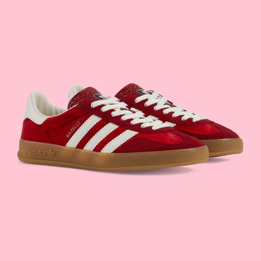 Adidas Gucci Gazelle Indoor Burgundy Red Exclusive 707864 9STU0