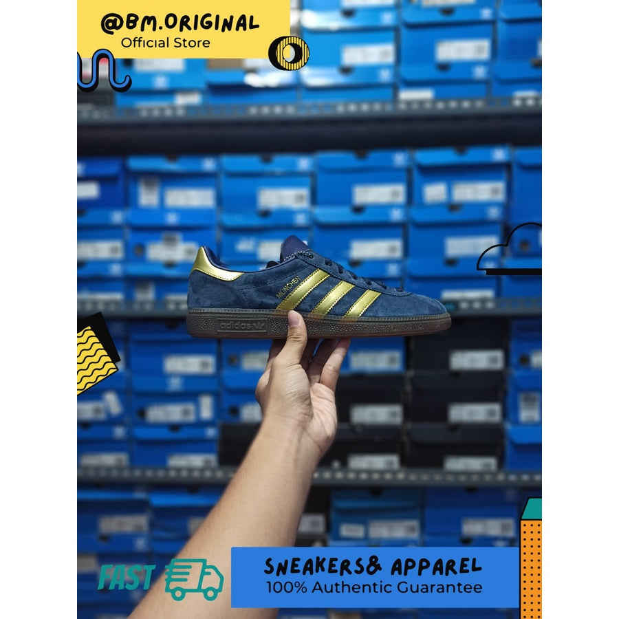 Adidas Munchen SPEZIAL Collegiate Navy Gold ORIGINAL AF5434