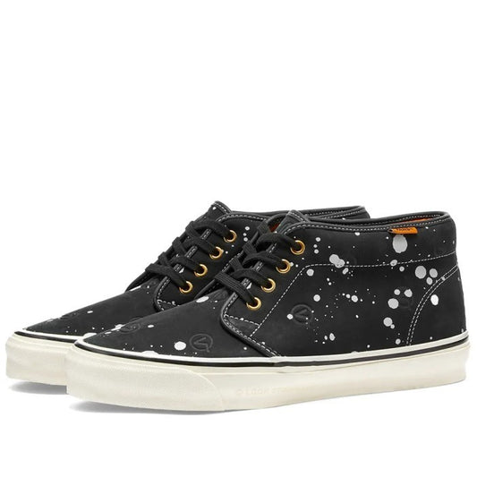 VANS VAULT X LQQK STUDIO UA OG CHUKKA BOOT LXCIRCLE V SPLATTER BLACK