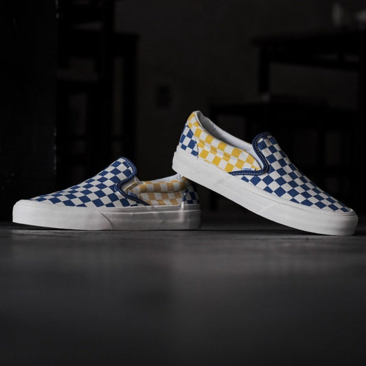 Vans Slip On 98 DX Checker Anaheim Factory Blue Yellow